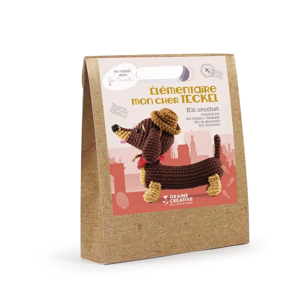 Graine Creative Háčkovací sada jezevčík - 3 sady