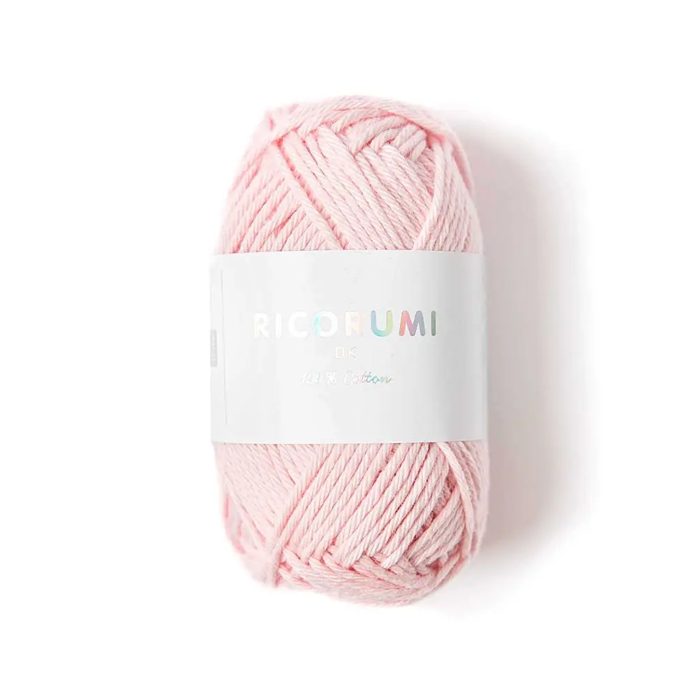 Rico Design Bavlněná háčkovací příze Ricorumi dk odstín 008 pastelová růžová -