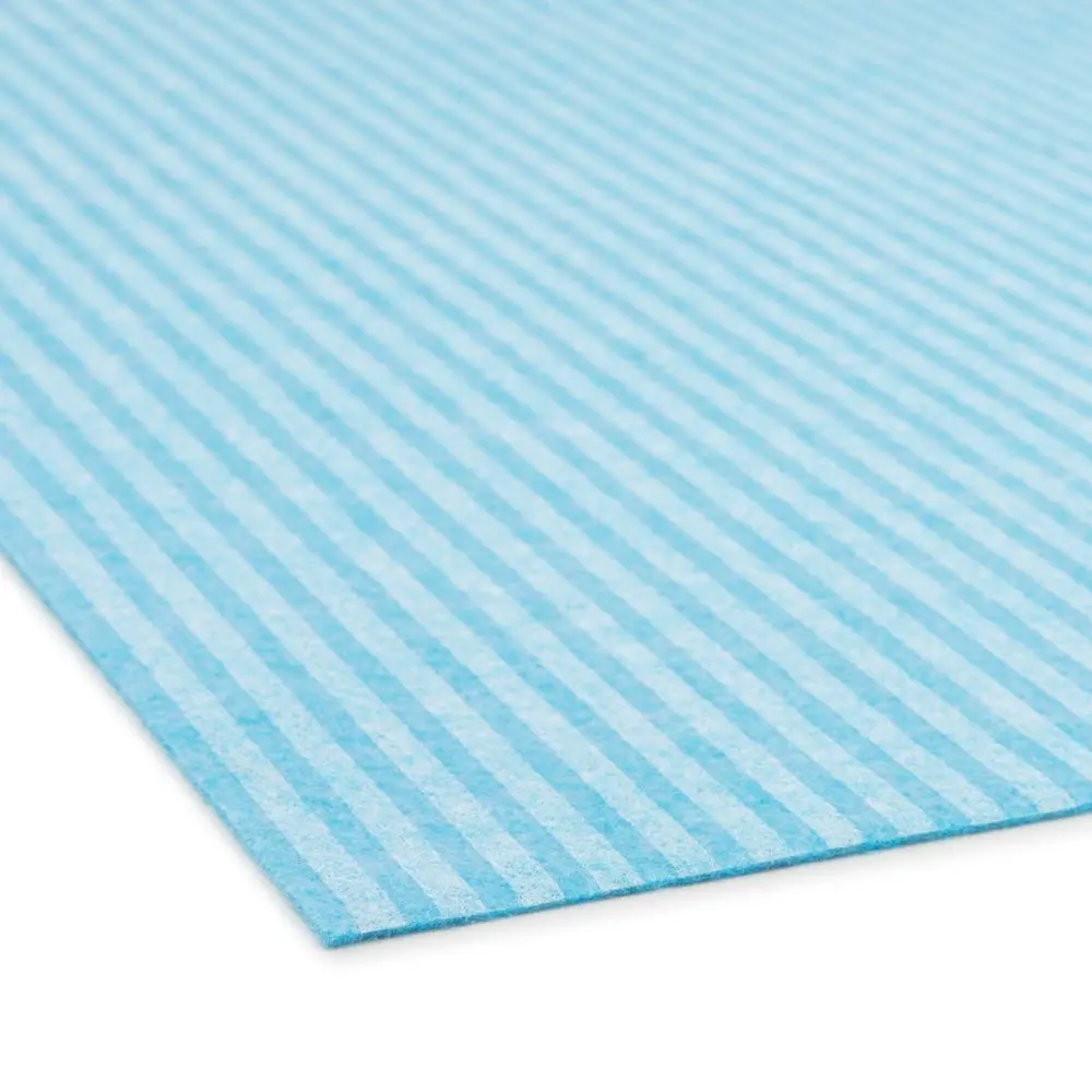 Filc / plsť pruhovaný motiv 1mm modro-bílý - 1 ks