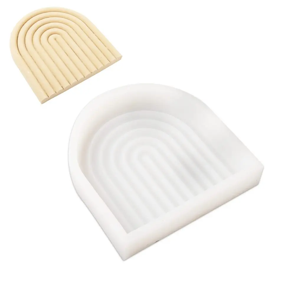 Manumi Silikonová forma na odlévání kreativní hmoty duha 154x158x30mm -