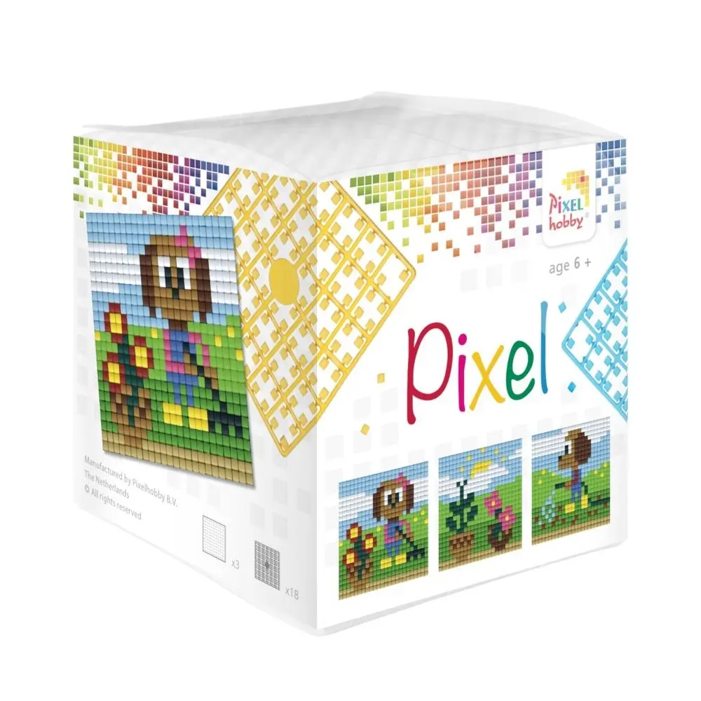 Pixelhobby Sada Pixel kostka pes zahradník 3ks - 1 sada