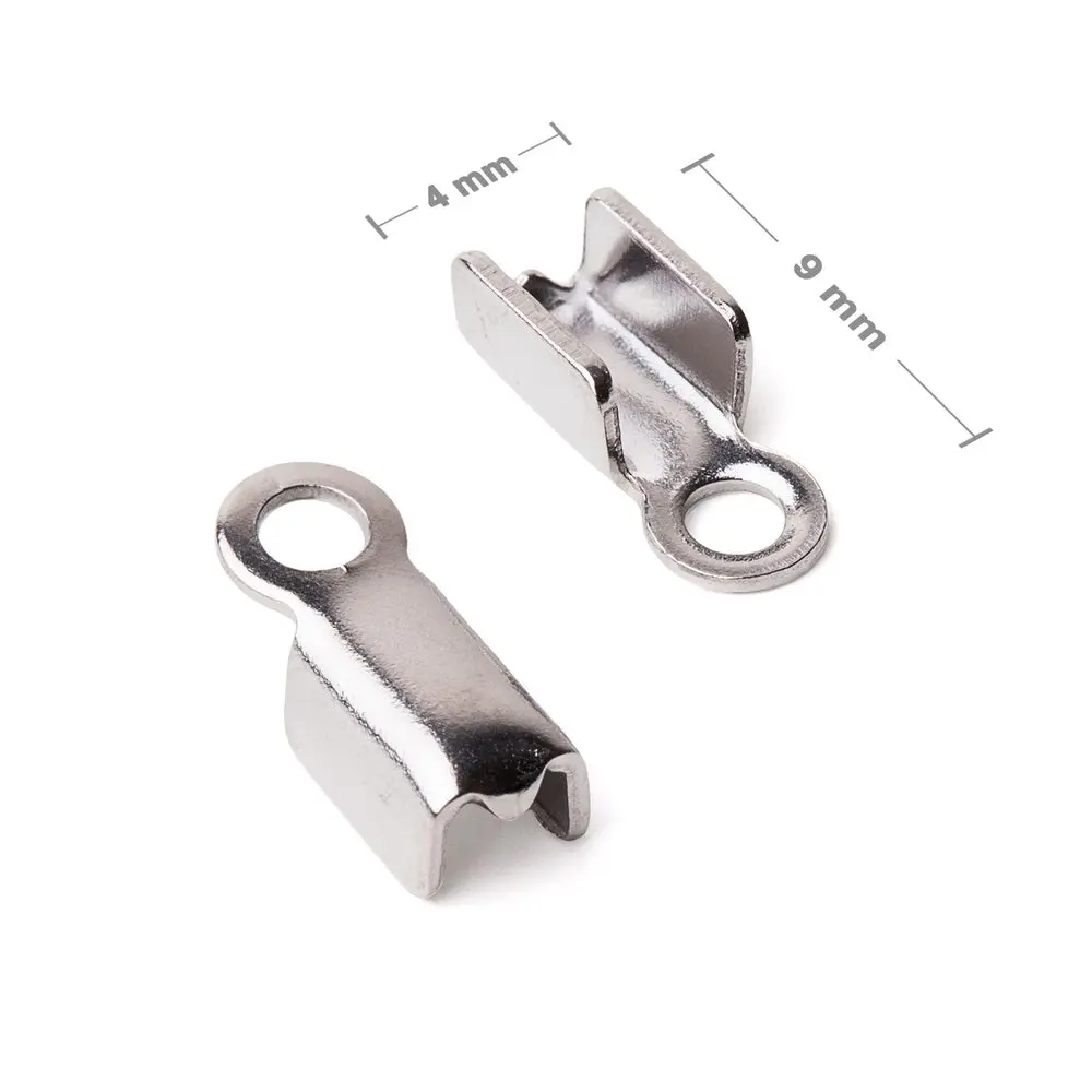 Zamačkávací koncovka z chirurgické oceli 316L 9x4 mm -