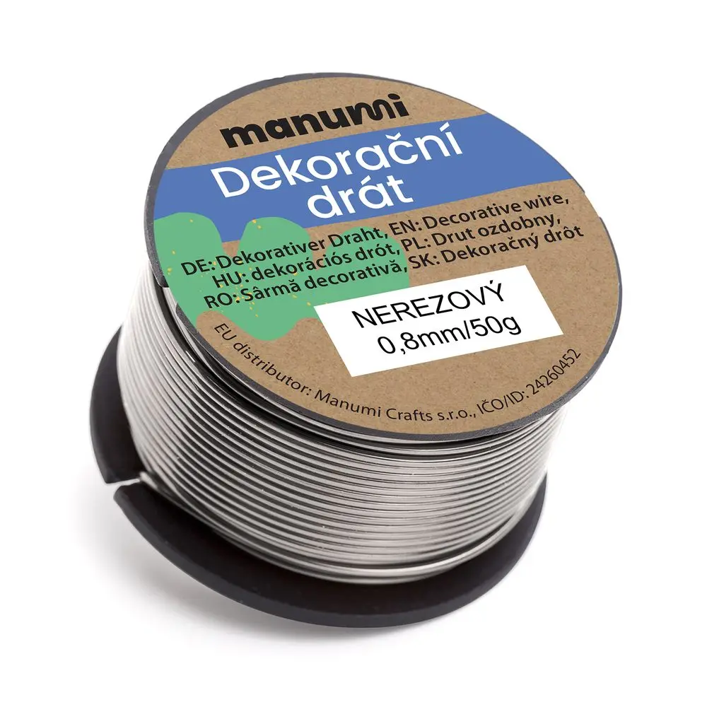 Manumi Nerezový drát 0,8 mm/50 g - 3 ks