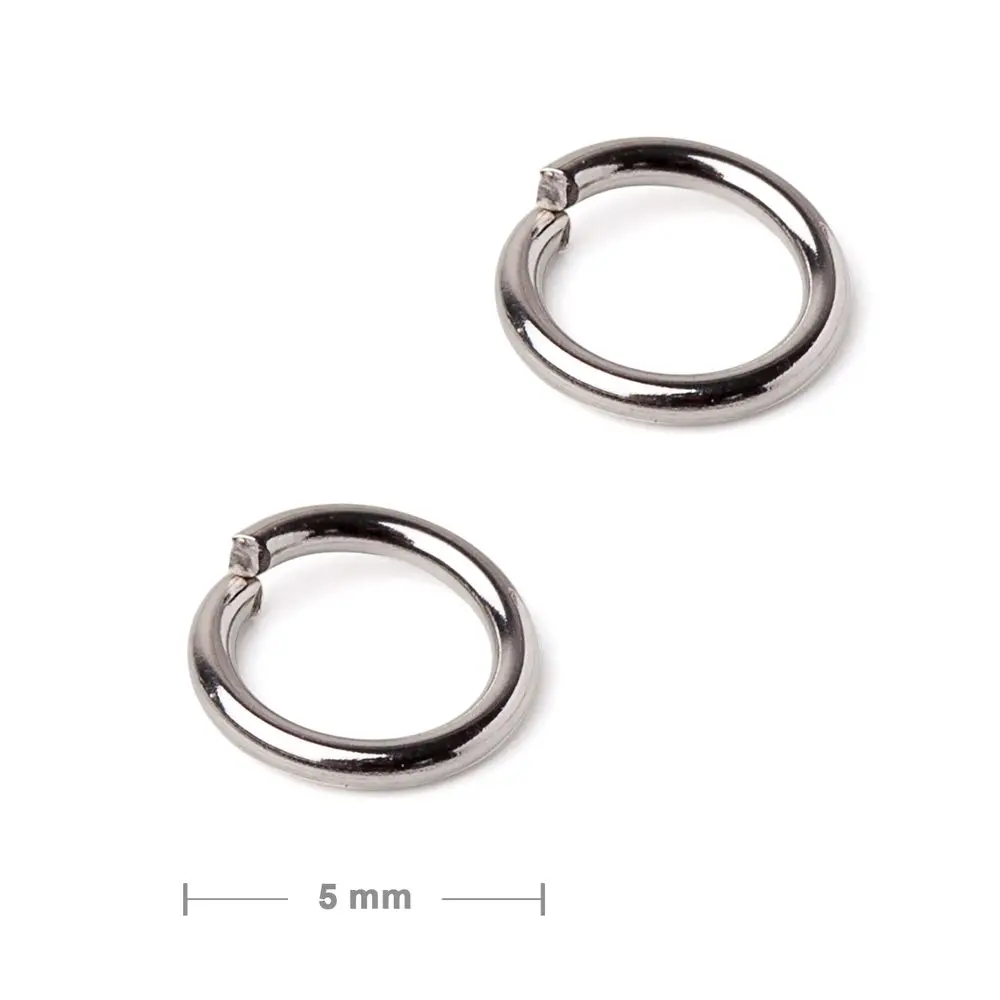 Spojovací kroužek z chirurgické oceli 316L 5 mm -