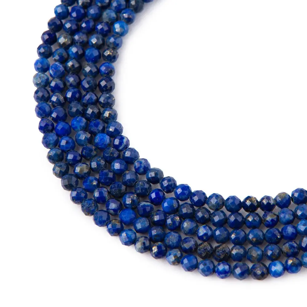 Korálky z minerálu Lapis Lazuli AA 4 mm broušené -