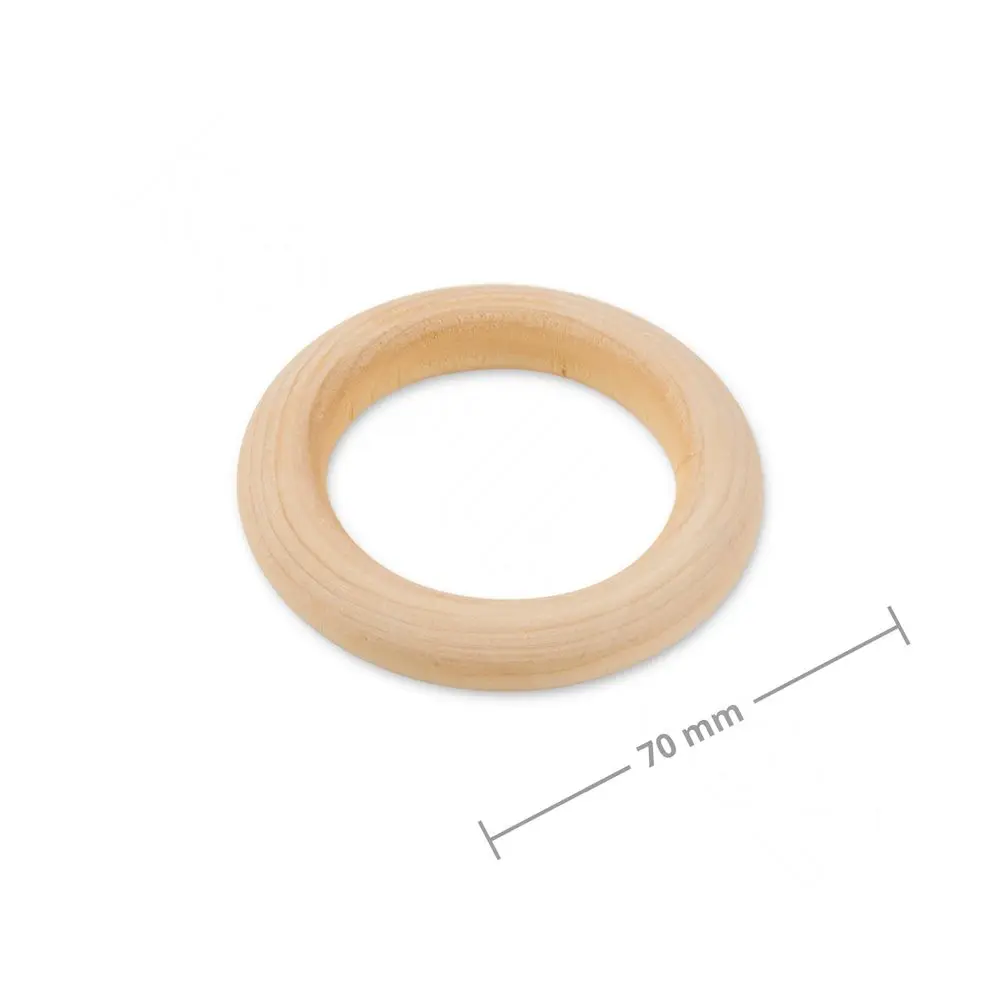 Dřevěné dekorační kroužky 70x10mm -