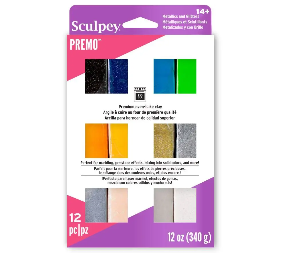Sculpey PREMO Accents sada 340g 12 barev -