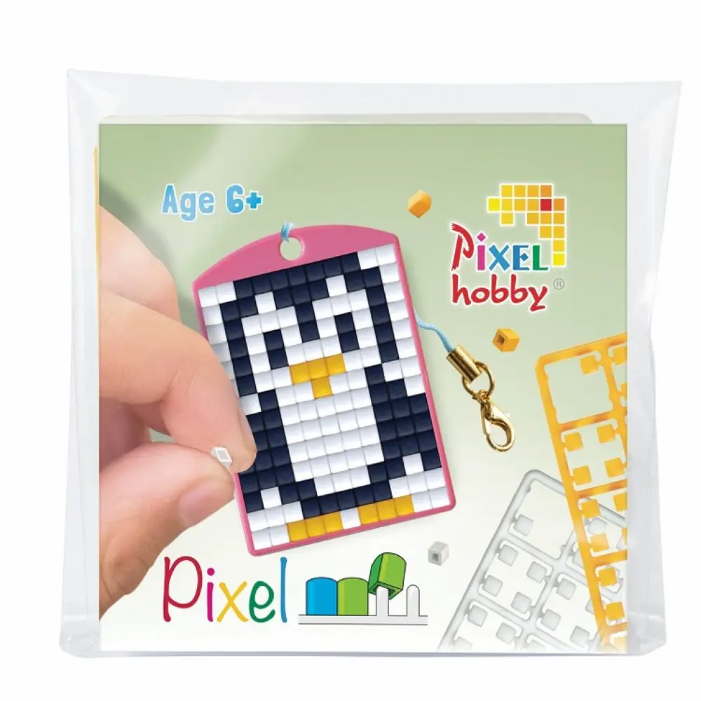 Pixelhobby Pixel klíčenka tučňák nebo tukan - 1 ks