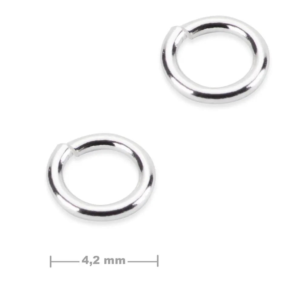 Stříbrný spojovací kroužek 4,2 mm -