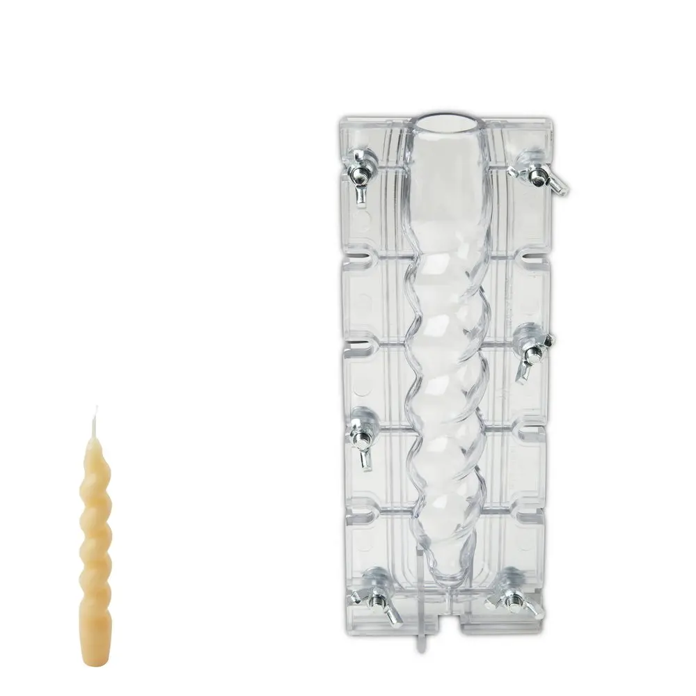 Polykarbonátová forma na svíčku ve tvaru spirály 25x180mm -