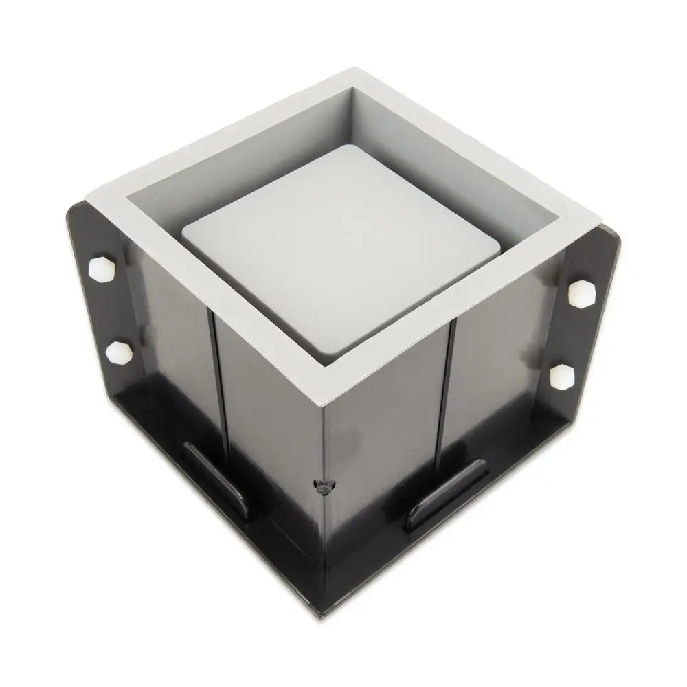 Manumi Profesionální silikonová forma s výztuhou na květináč krychle 12 x 12 cm -