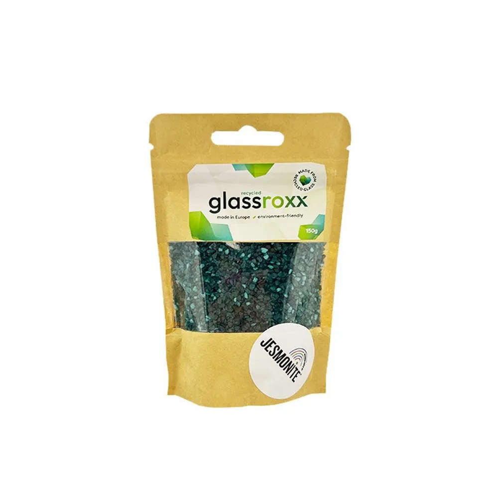 Jesmonite skleněné kamínky GlassRoxx petrolejové 150 g -