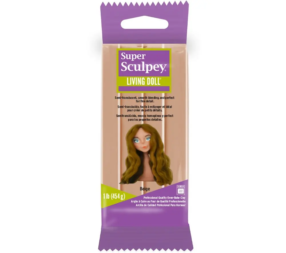 Sculpey Super 454 g Living Doll světle béžová -