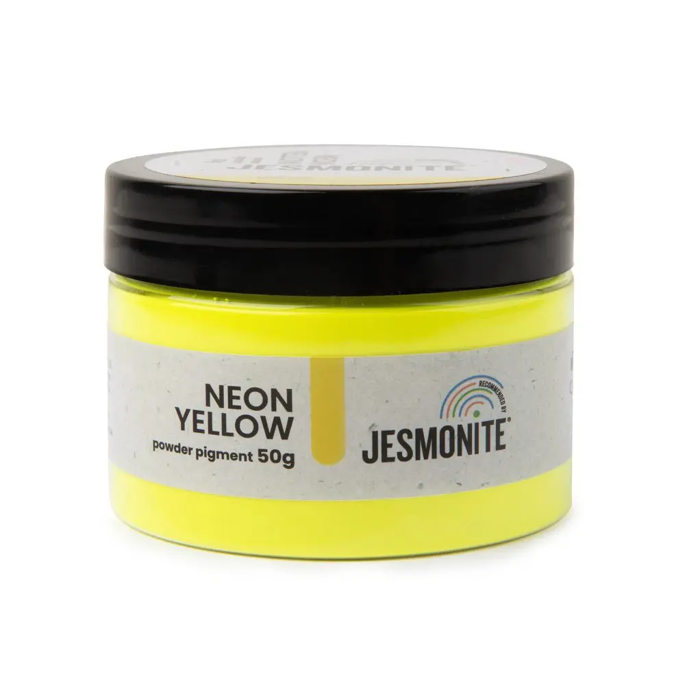JESMONITE neonový minerální práškový pigment žlutý -