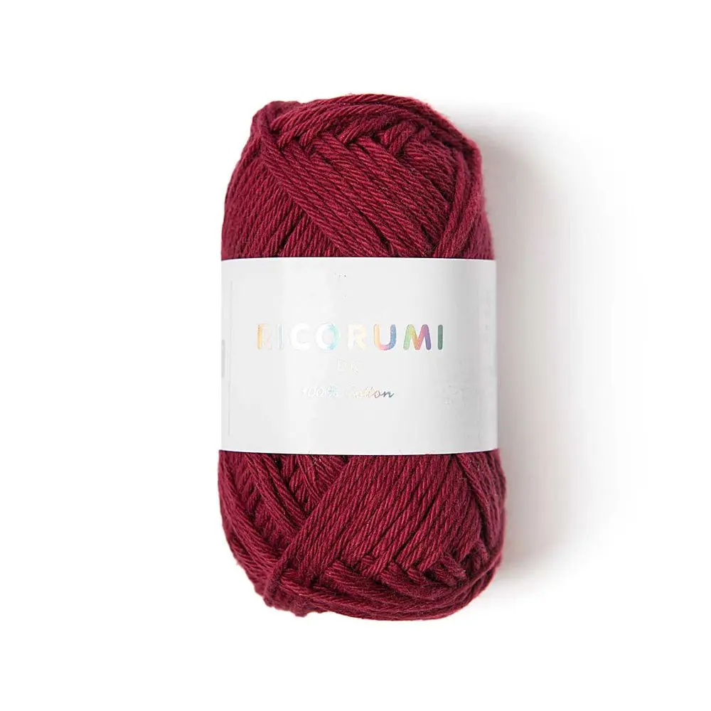 Rico Design Bavlněná háčkovací příze Ricorumi dk odstín 030 burgundy -