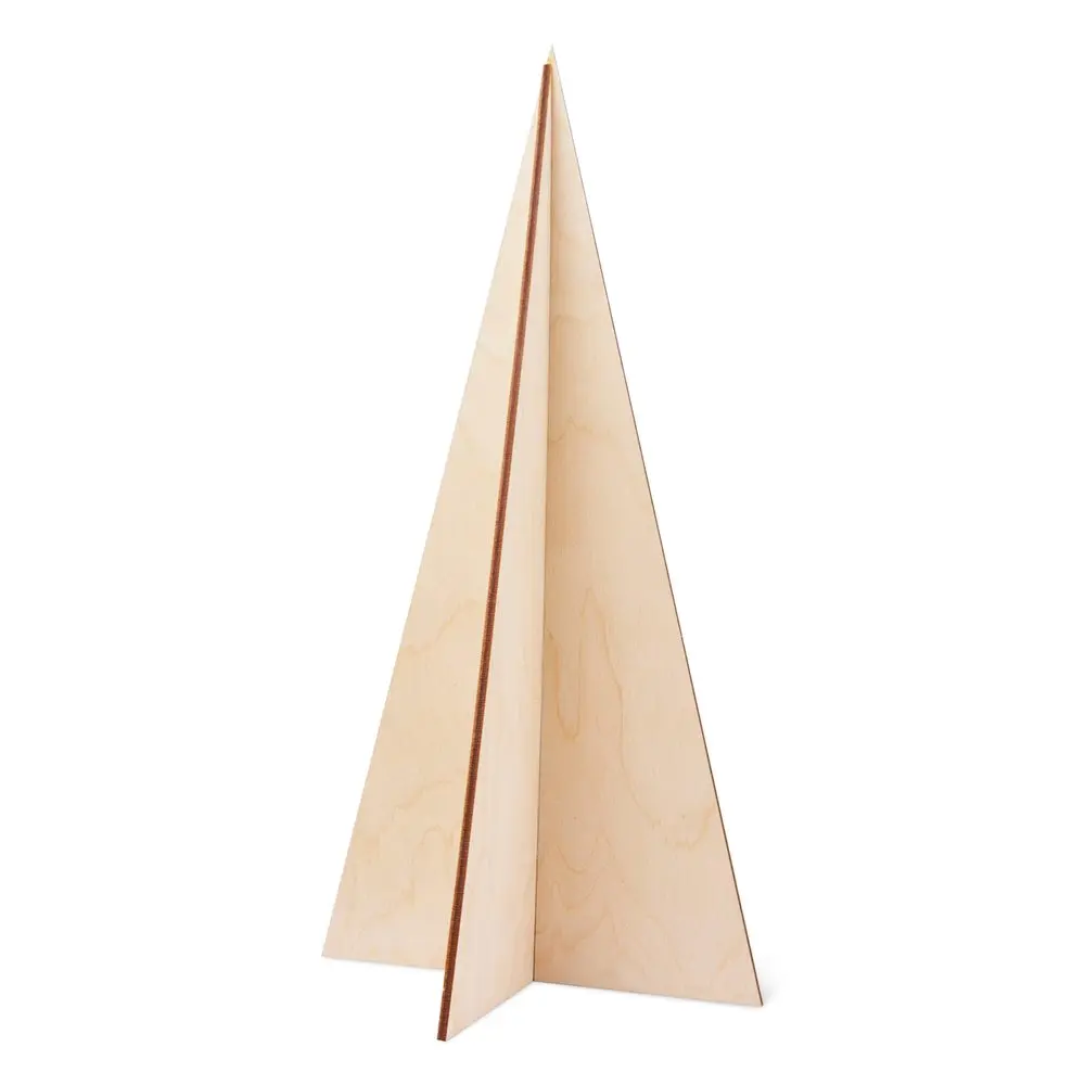 Dřevěný výřez skládací stromek rovný 30cm -