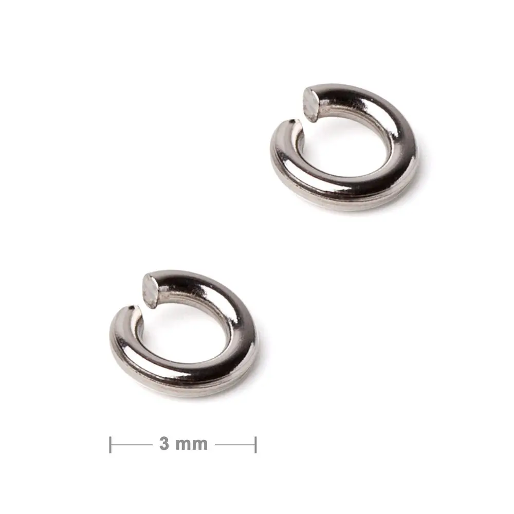 Spojovací kroužek z chirurgické oceli 316L 3 mm -