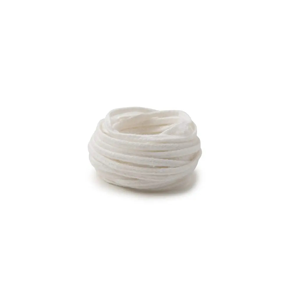 Knot do svíčky z parafínu ø6-8cm plochý splétaný -