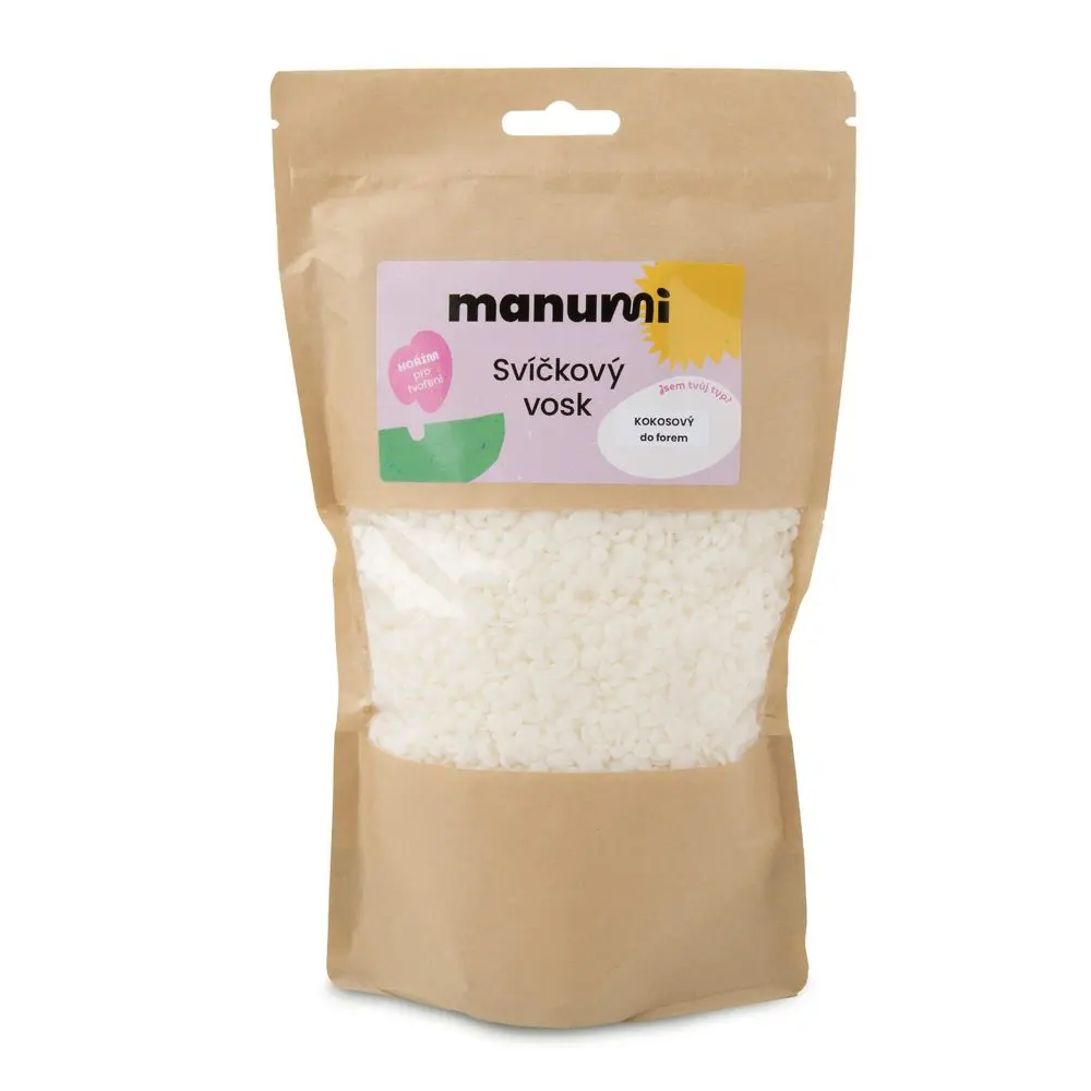 Manumi kokosový vosk na svíčky z forem 500 g -