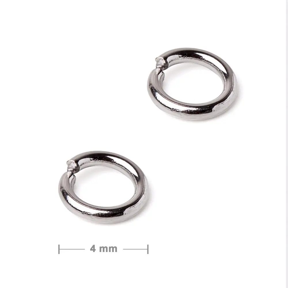 Spojovací kroužek z chirurgické oceli 316L 4 mm -