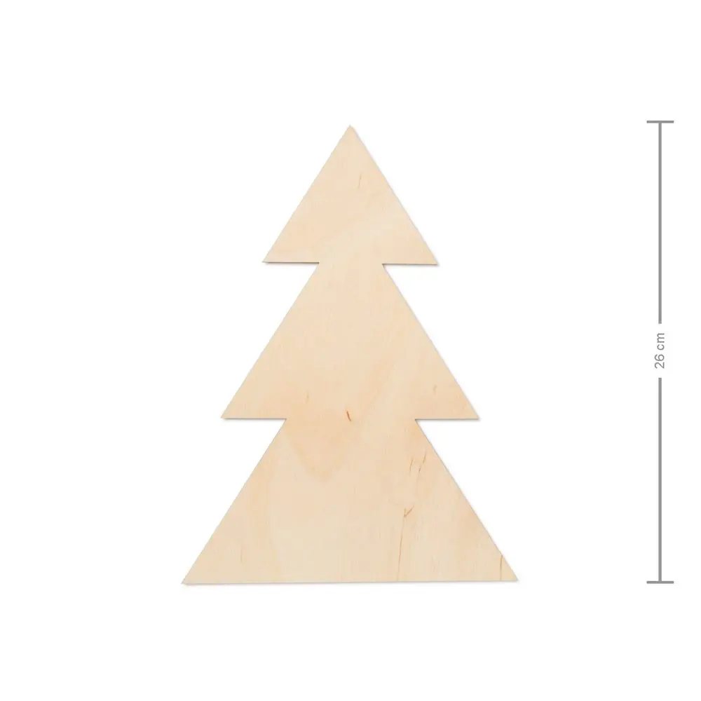 Dřevěný výřez stromek plný 26cm -