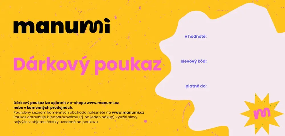 Dárkový poukaz pro Manumi.cz 500 Kč - 1 ks