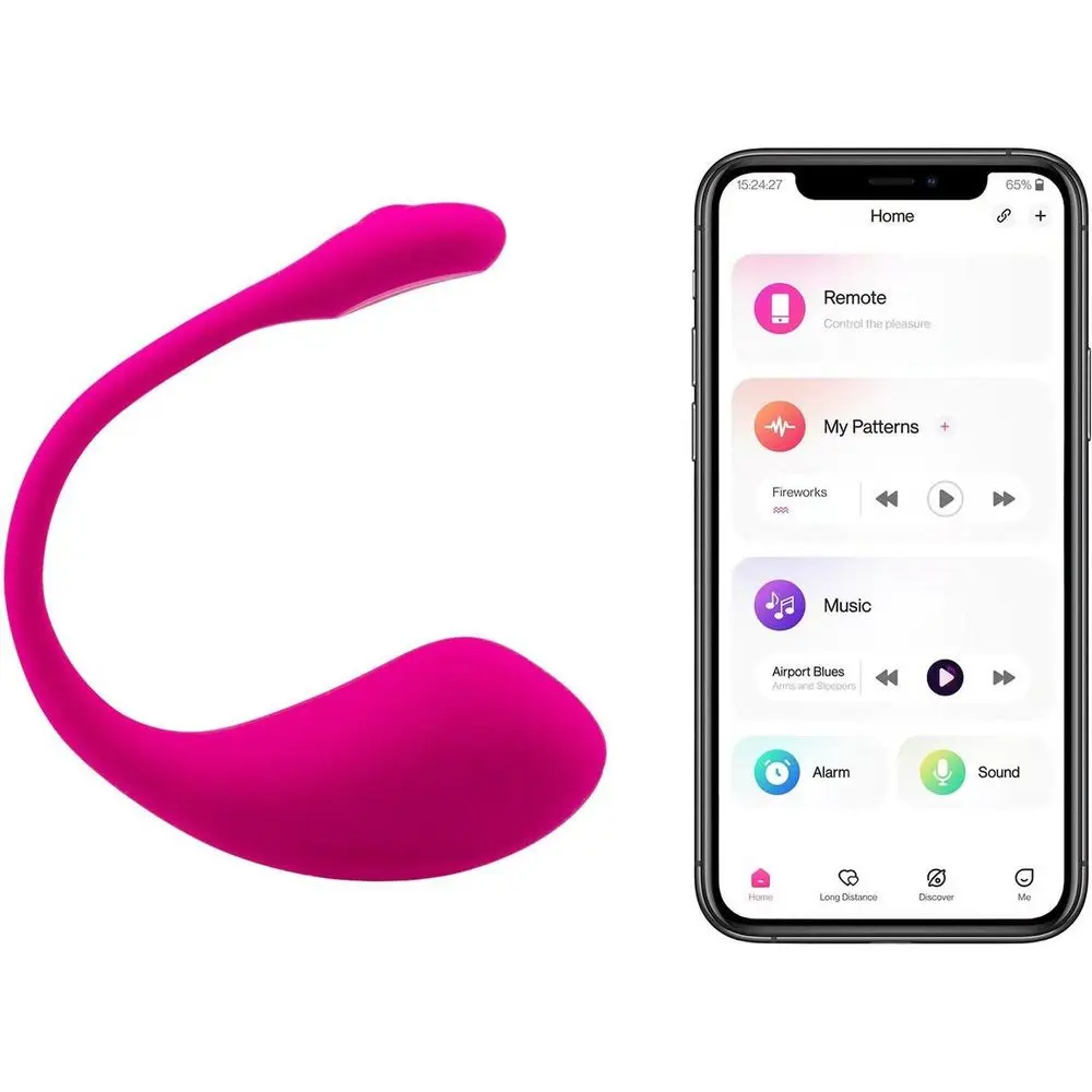 Lovense Lush 2 - nositelné vibrační vajíčko ovládané aplikací (růžové)