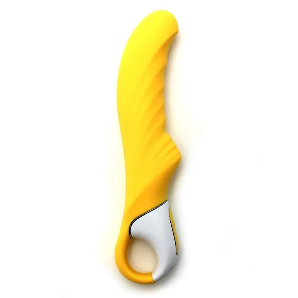 Satisfyer - vibrátor na G-bod - vodotěsný - žlutý