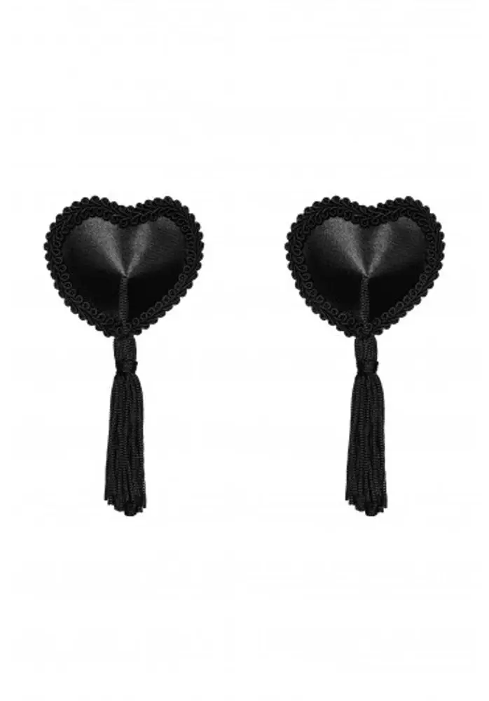Lepítka na bradavky Obsessive Tassel nipple covers black Barva: Černá, Velikost: UNI