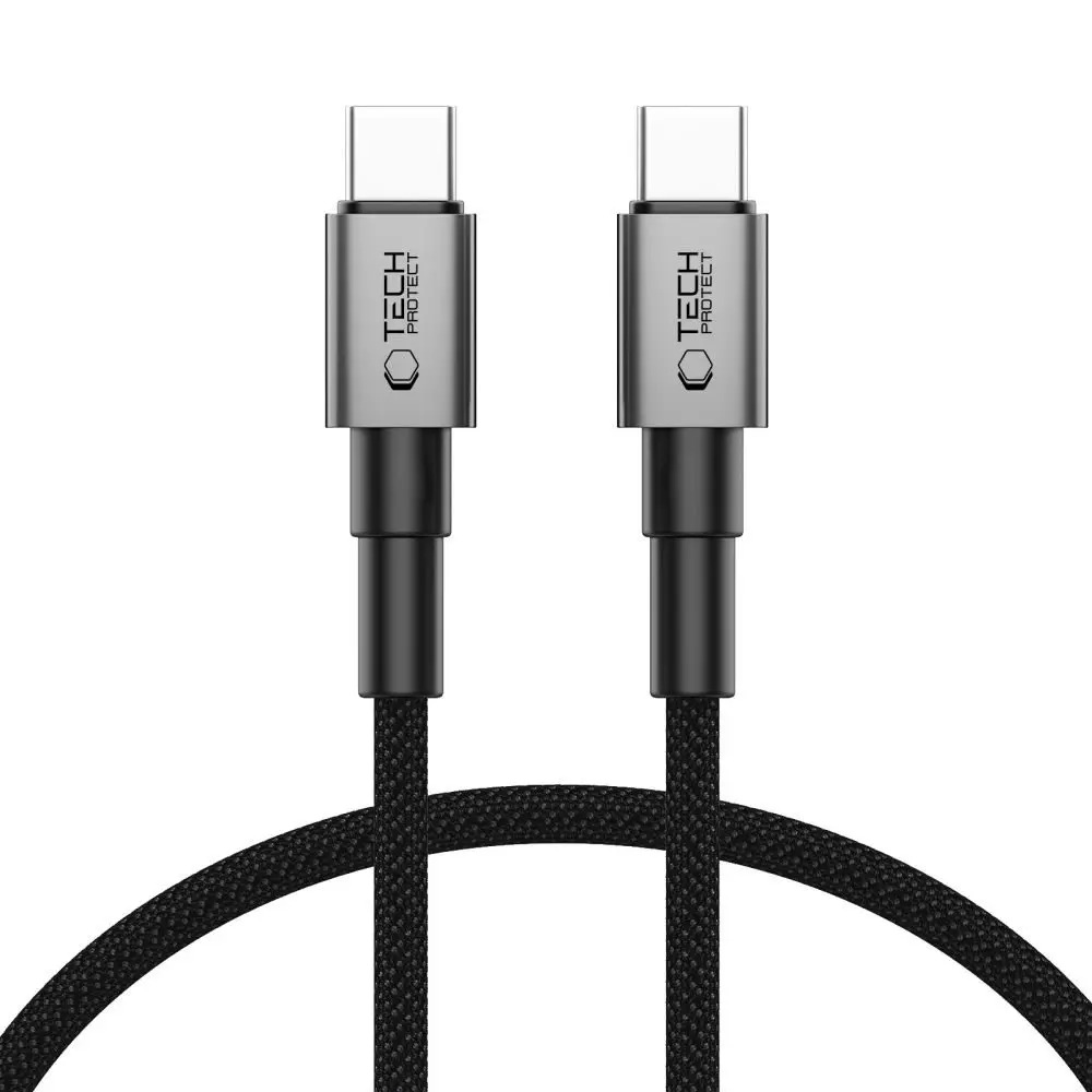 Tech-Protect UltraBoost DNA kabel USB-C, PD60W/3A, 0,25m, šedý