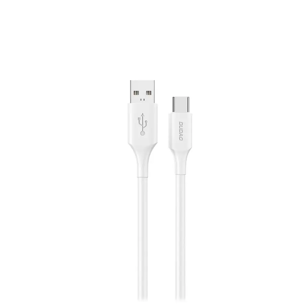 Dudao L2sT kabel USB-A - USB-C, 6A, 1,2 m, bílý
