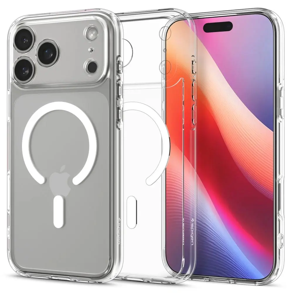 Spigen Ultra Hybrid Mag s MagSafe, iPhone 17 Pro, bílý