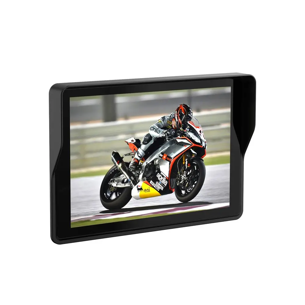 5" Motocyklový displej s přední a zadní kamerou, GPS navigací a CarPlay / Android Auto (IP67)