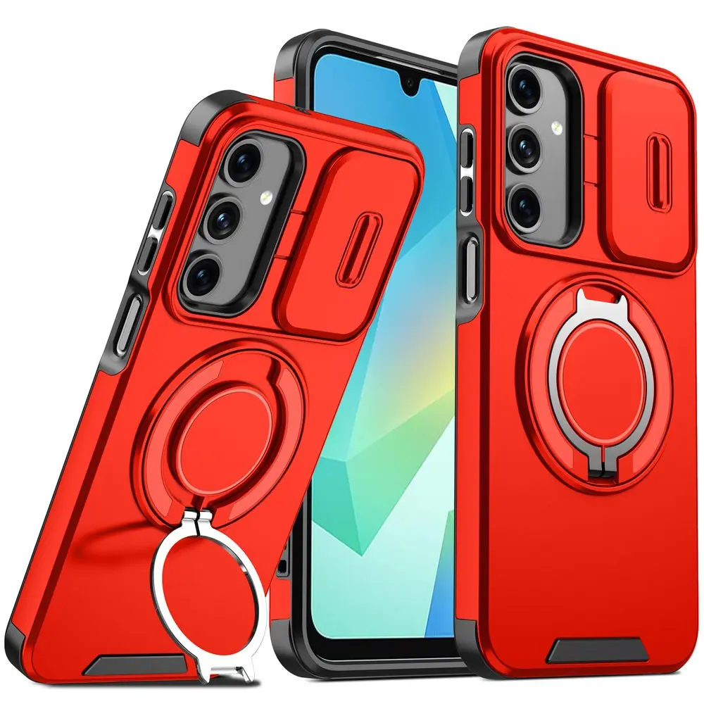 Camslide Stand obal, Samsung Galaxy A16, červený
