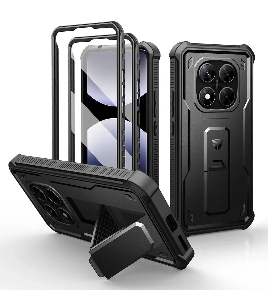 Dexnor 360 Kickstand obal Xiaomi Redmi Note 14 Pro 5G, černý