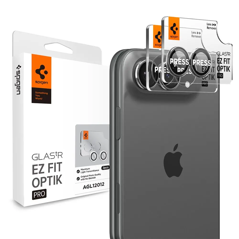 Spigen Optik.TR Ez Fit Pro (AGL12012), ochrana fotoaparátu, 2 kusy, iPhone Duo, Star White