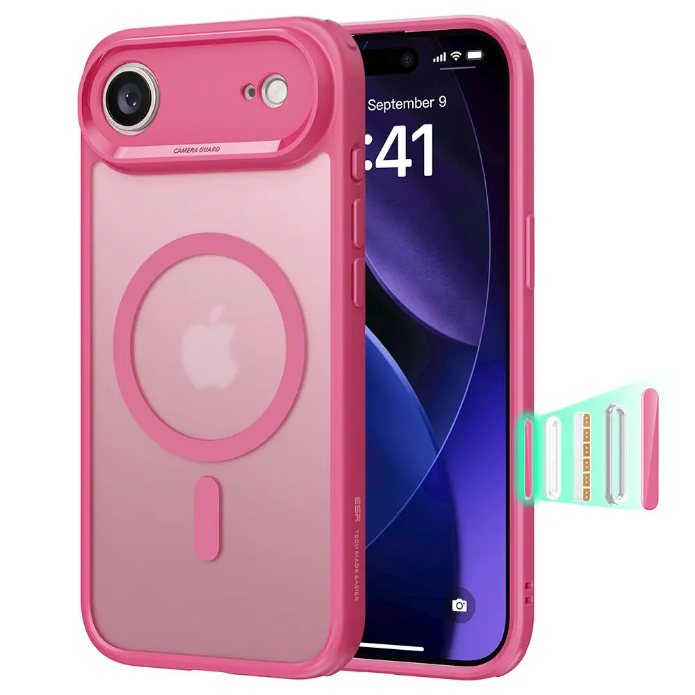 Kryt ESR Classic Hybrid HaloLock MagSafe, iPhone Air, frosted pink