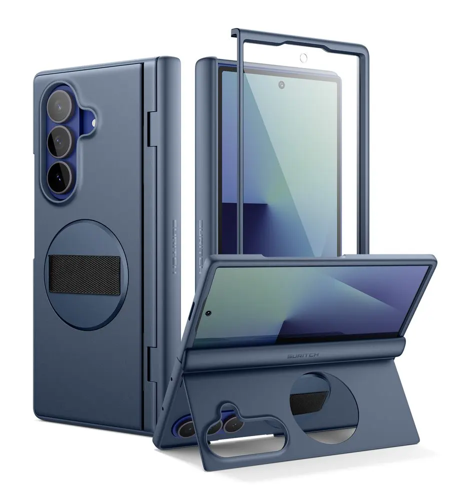 Suritch 360° Kickstand obal Samsung Galaxy Z Fold 7, modrý