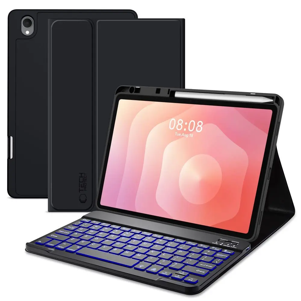 Pouzdro Tech-Protect SC Pen + klávesnice, Samsung Galaxy Tab S11 11.0 X730 / X736B, černé