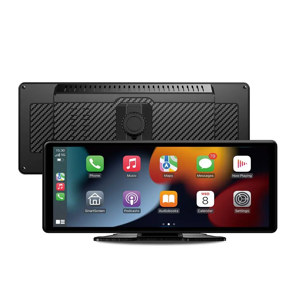 10,26" CarPlay displej do auta s bezdrátovým Apple CarPlay a Android Auto s 4K kamerou a zadní Full HD kamerou