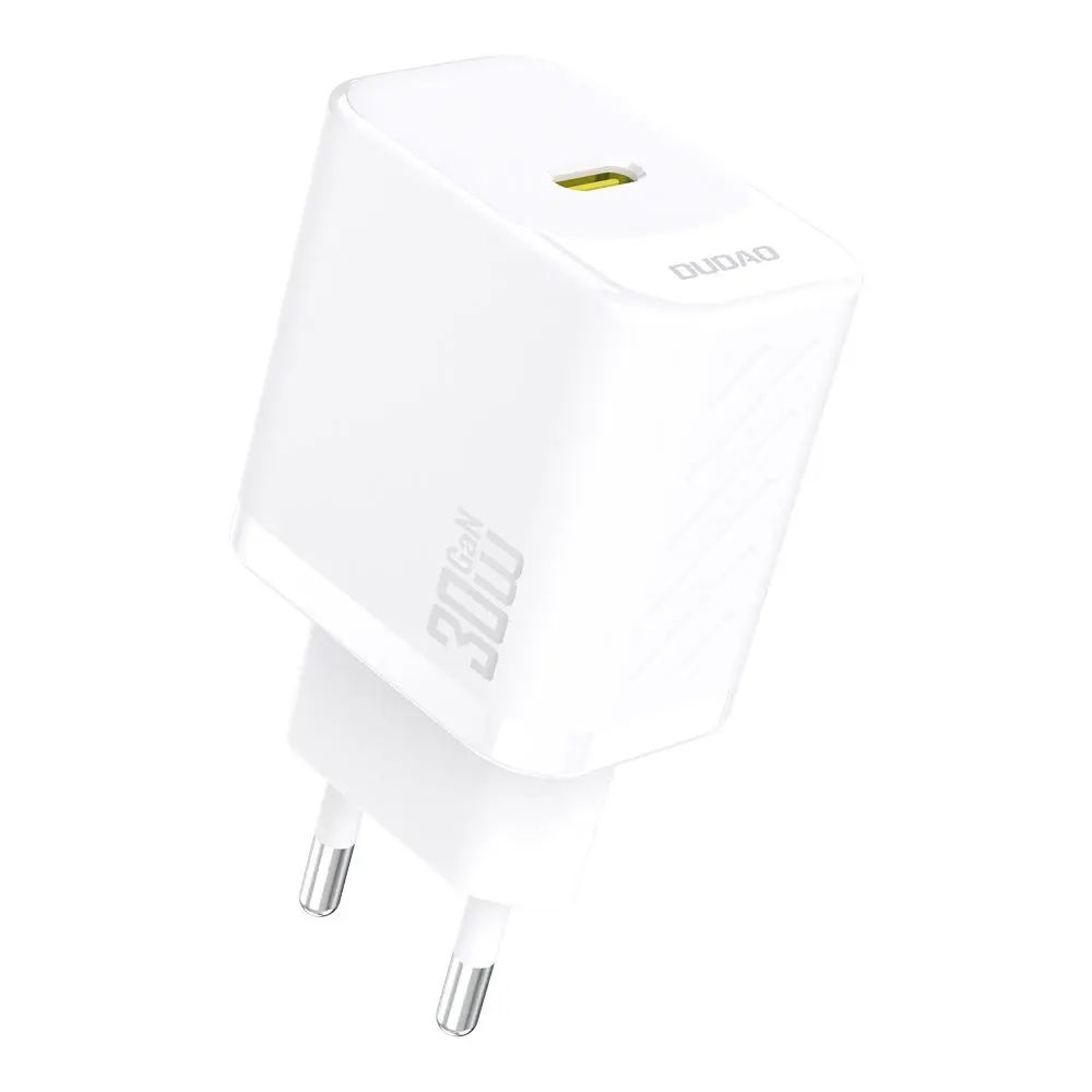 Dudao A27P nabíječka USB-C, 30W PD GaN, bílá