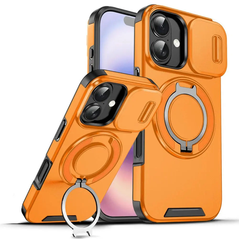 Camslide Stand obal, iPhone 17, oranžový