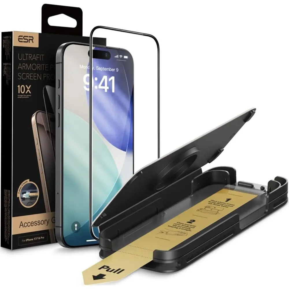 ESR Armorite Pro Tvrzené sklo UltraFit, iPhone 17 Pro Max / 18 Pro Max