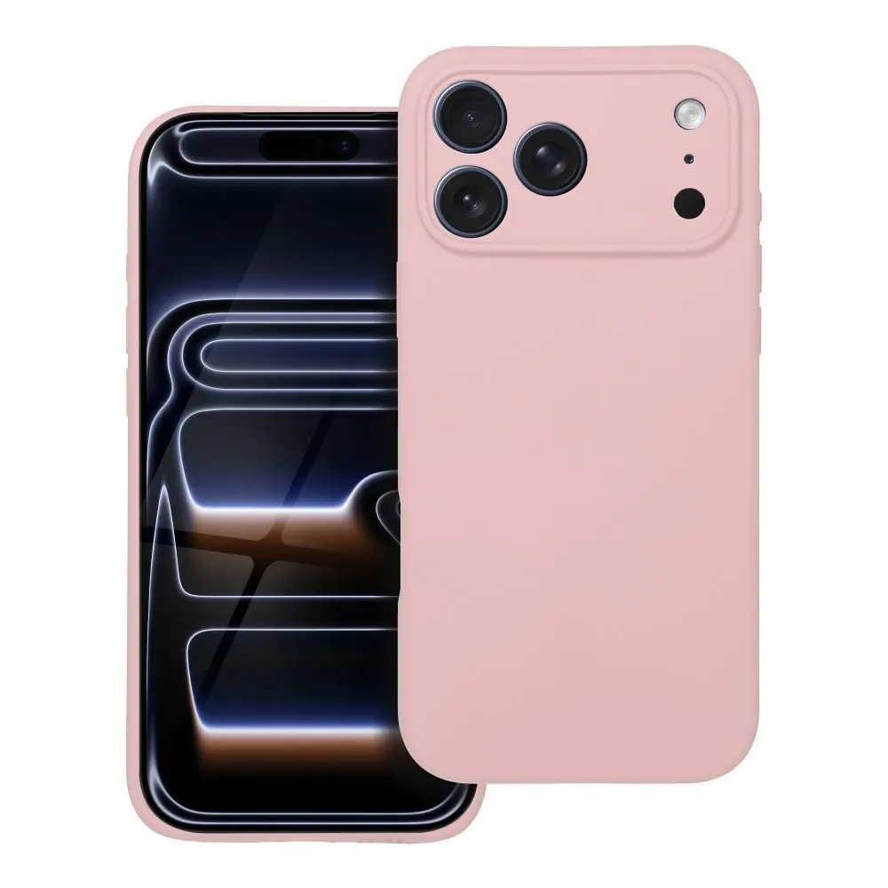 Obal Silicone, iPhone 17 Pro Max, světle růžový