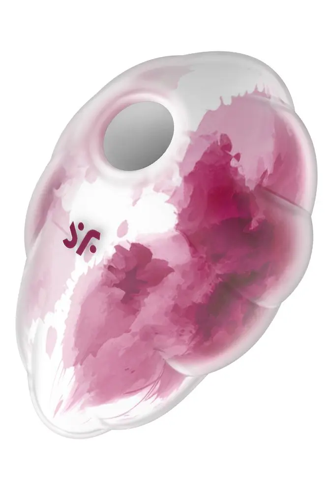 Stimulátor klitorisu SATISFYER Cloud Dancer červený