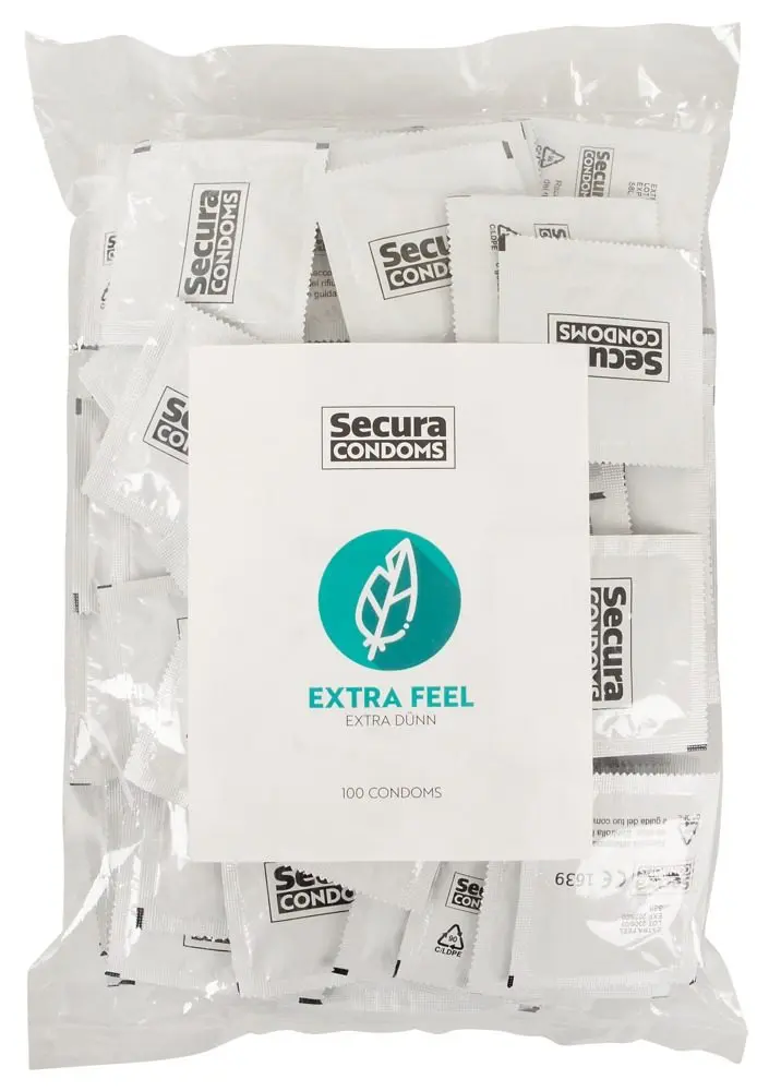 Extra tenké kondomy Secura Extra Feel, 100 ks