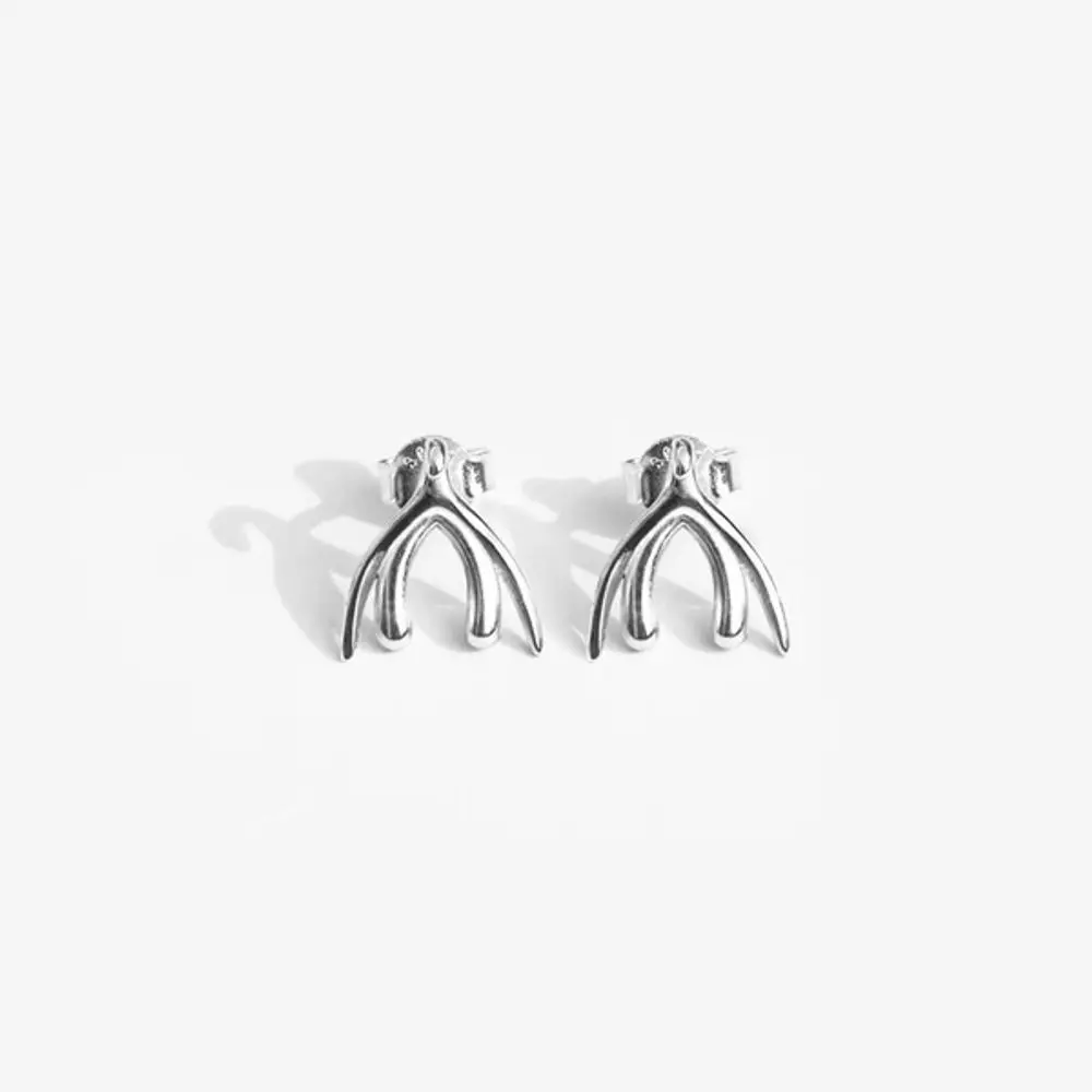 Biird Clitoris Earrings, stříbrné náušnice s klitorisem