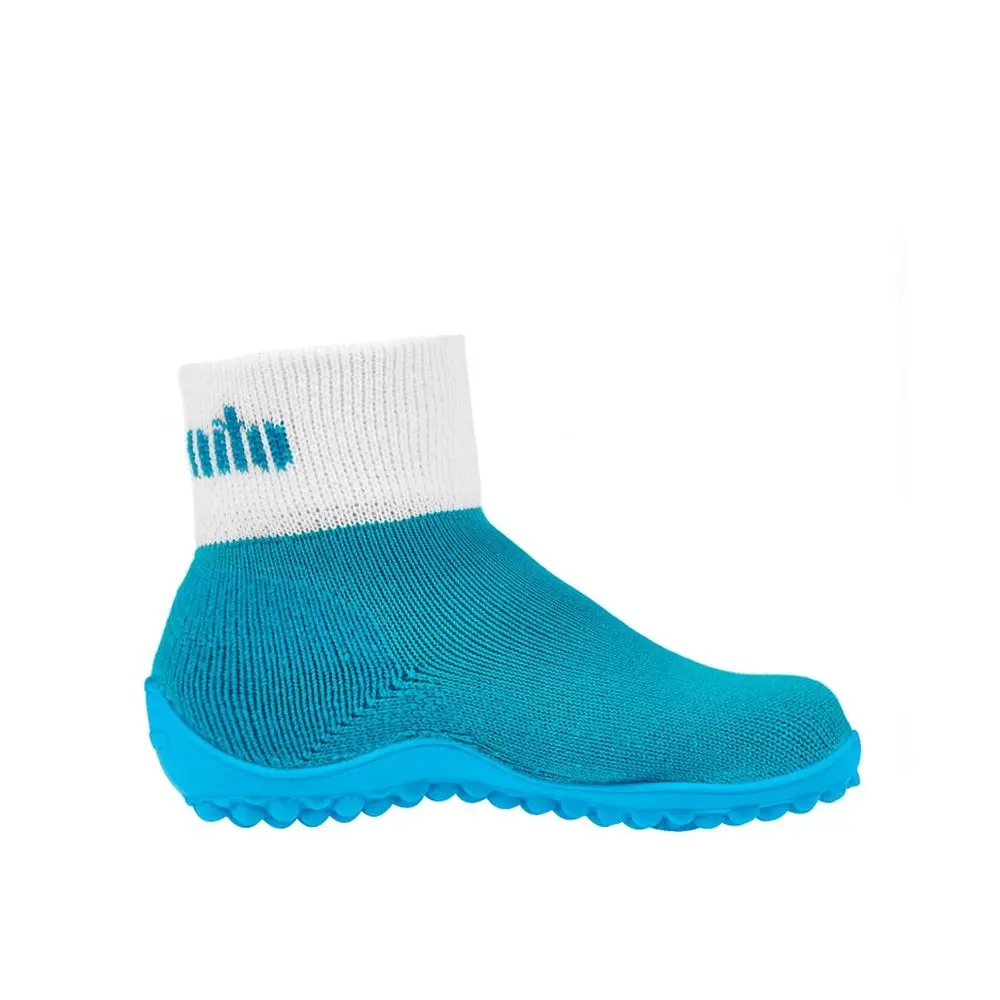 Dětské Barefoot Ponožkové boty LEGUANO LEGUANITO tyrkysové -