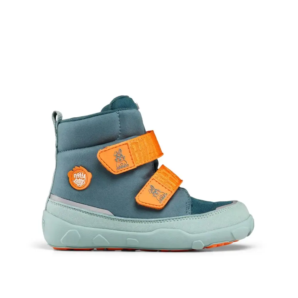 Dětské Barefoot Zimní boty AFFENZAHN MIDBOOT VEGAN COMFY BUNNY zelené -