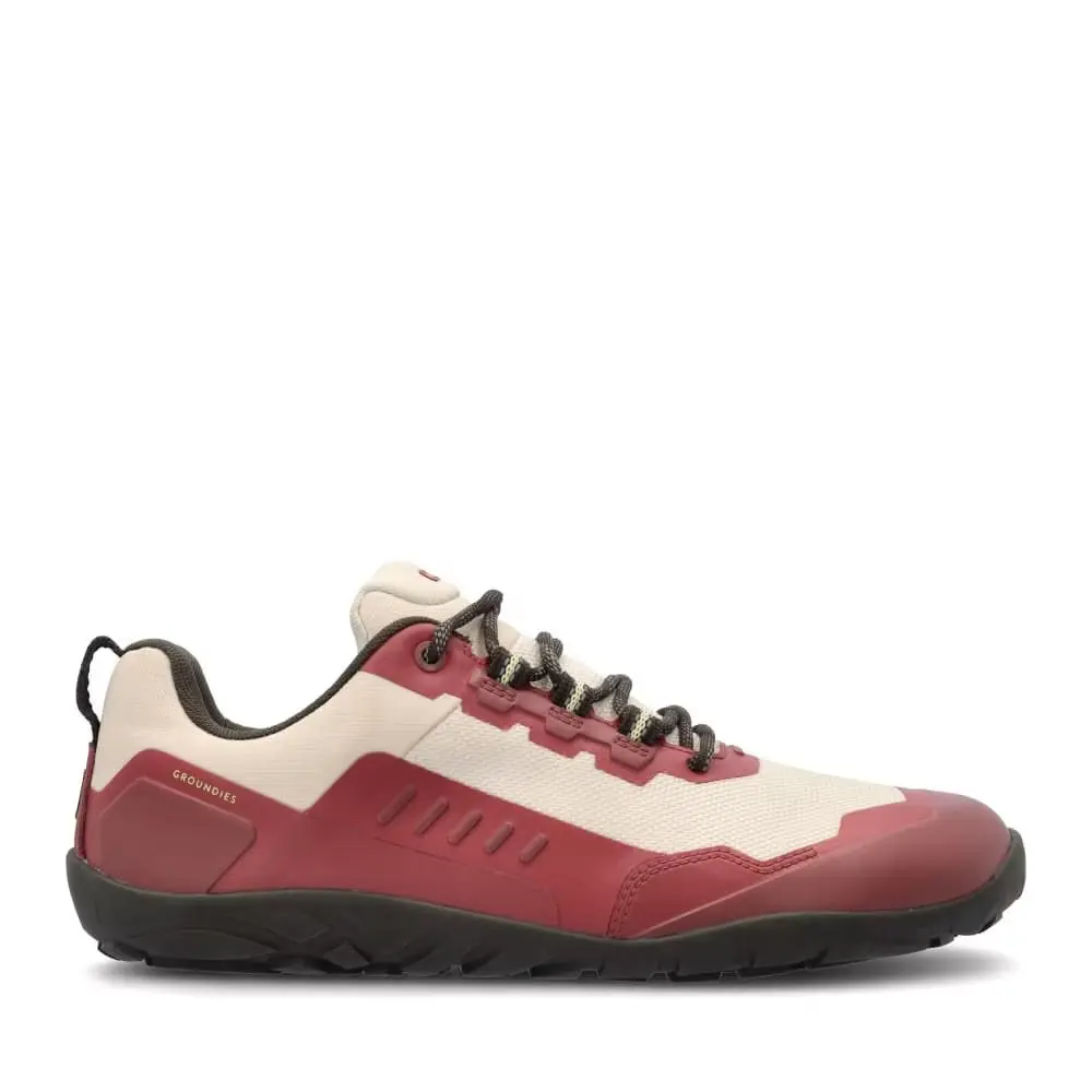 Dámské Barefoot Boty GROUNDIES All Terrain Low 2.0 Červeno žluté - 42